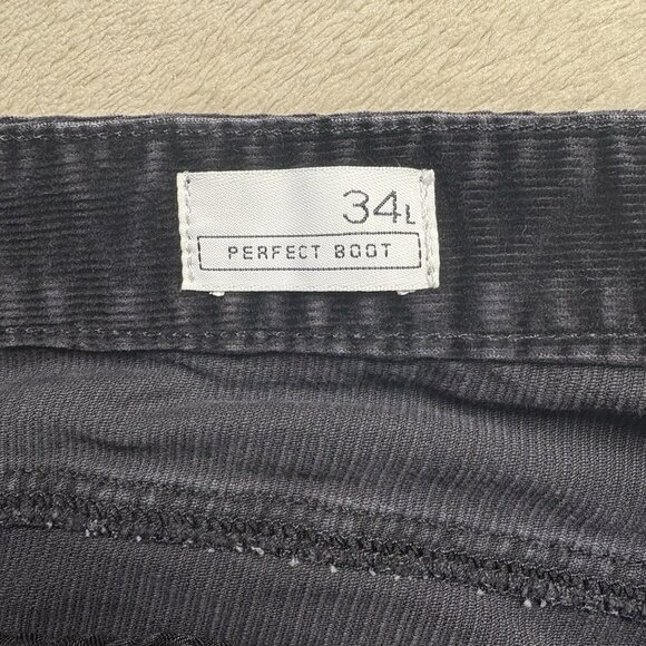 Gap Pants Womens 34L Long Black Perfect Boot Corduroy Mid Rise Bootcut‎ - Picture 3 of 12